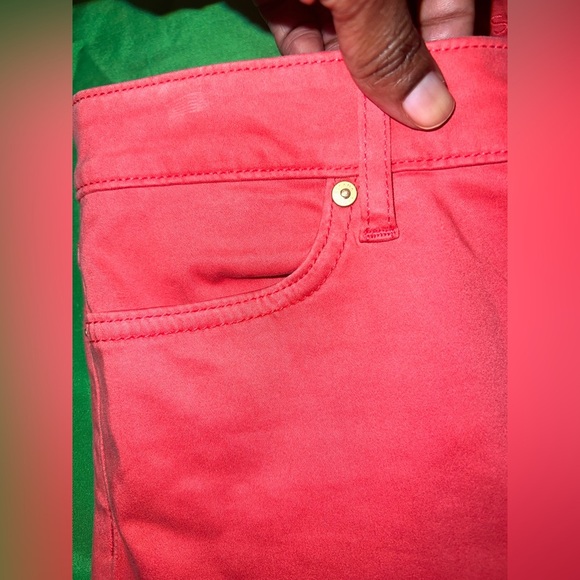 Escada Sport Vibrant Red Skinny Cropped Jeggings size 36 - Picture 3 of 12